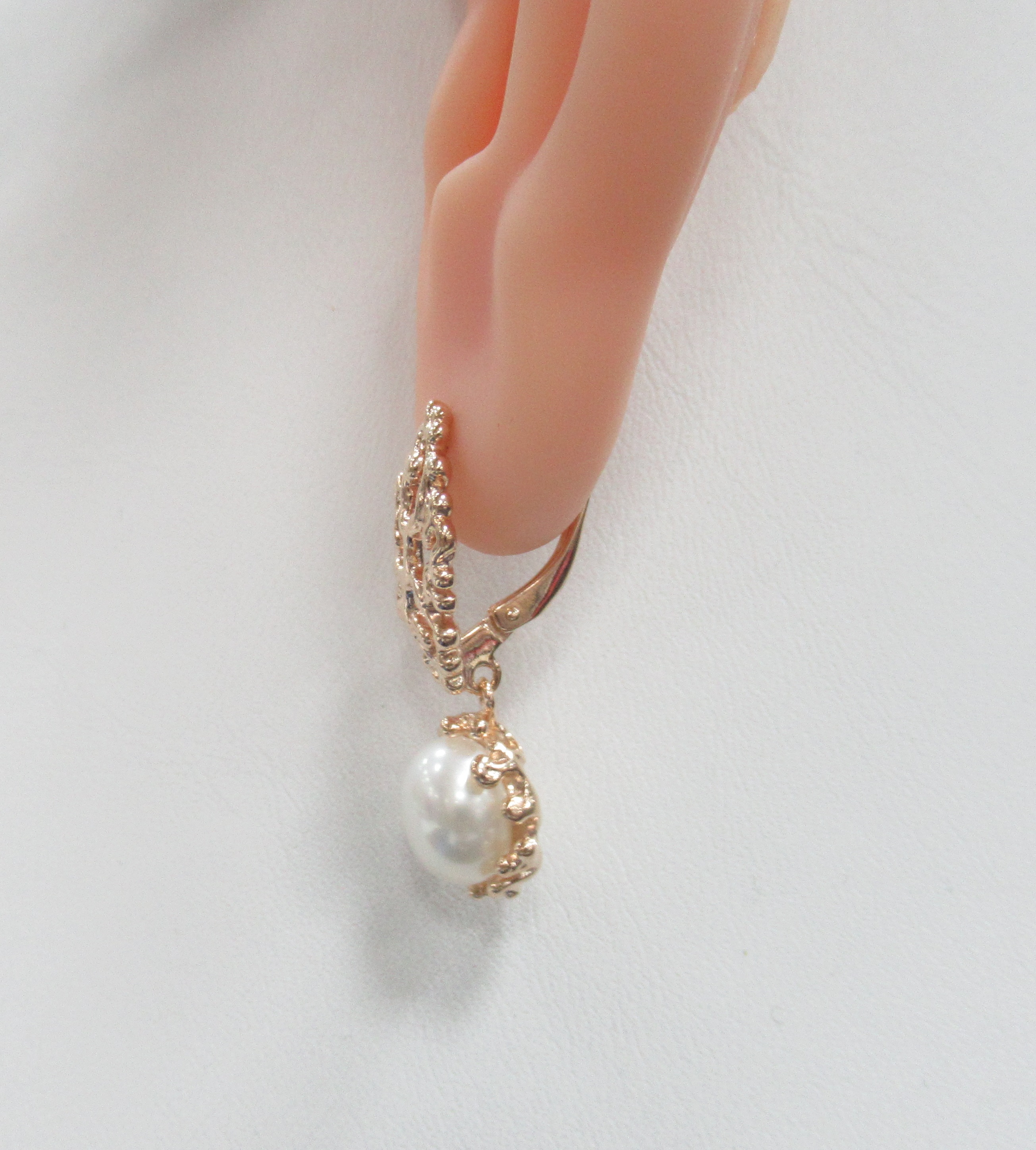 Серебряные серьги с жемчугом